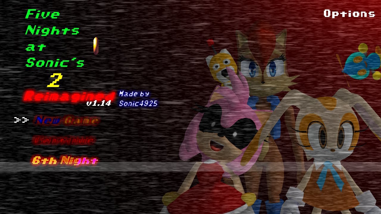 Five Nights at Sonic's 2 Reimagined (Nights 1-6)