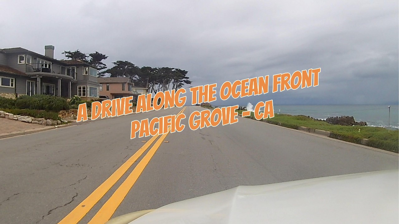 A drive along Ocean Blvd in Pacific Grove California - 2x speed.