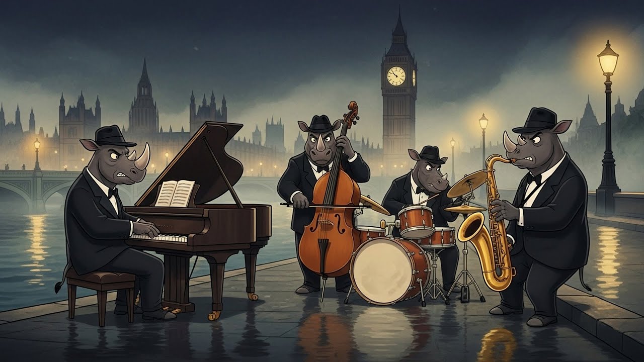 London Noir Groove – Rhino Mafia by the Thames 🎩🎷
