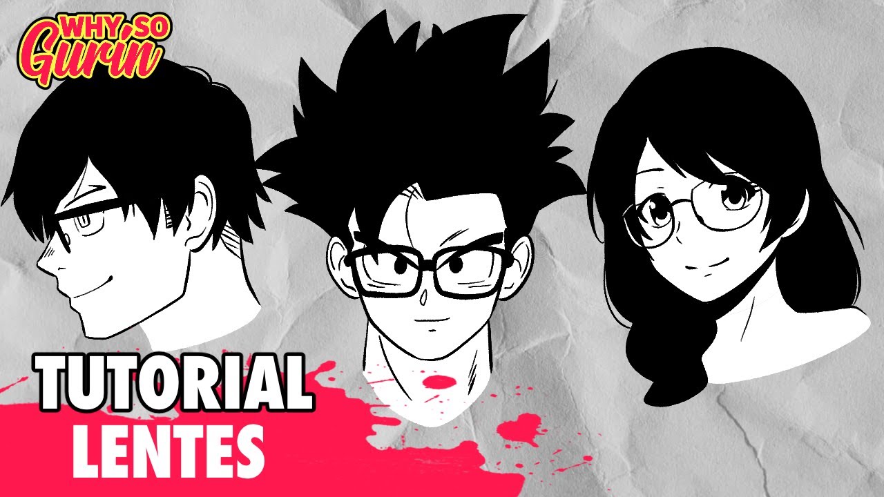 Como DIBUJAR LENTES para tus PERSONAJES!! 👓  ✍🏻