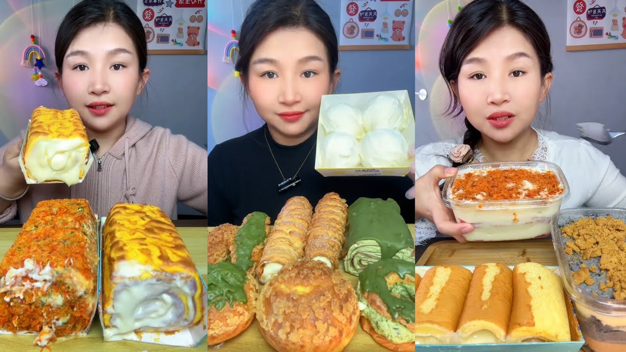 Asmr Challenge Cake 🍰🎂 Dessert 🎂 Chocolate 🍫 Tiramisu cheesecake Mochi#creamy #cake #tiramisu #asmr 