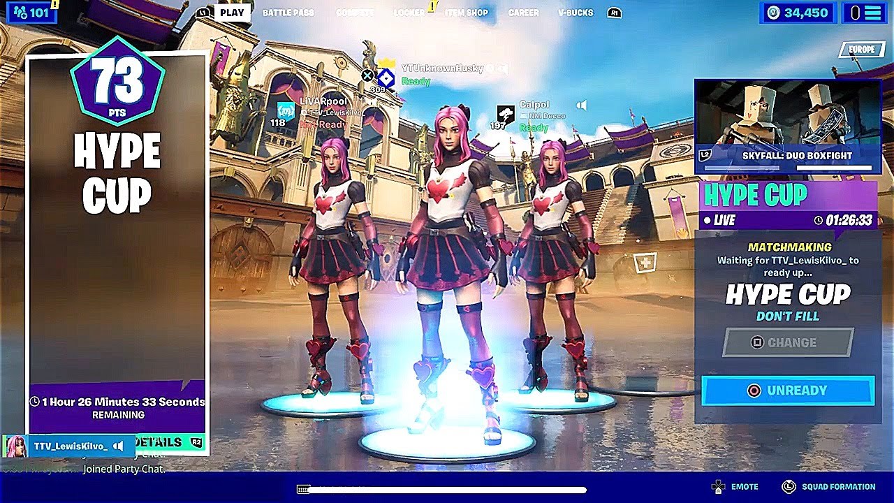 🔴LIVE HYPE CUP! (Fortnite Battle Royale)
