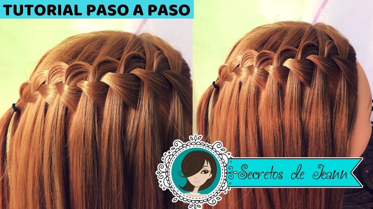 💙COMO HACER TRENZA CASCADA PASO A PASO💙 Secretos de Jeann
