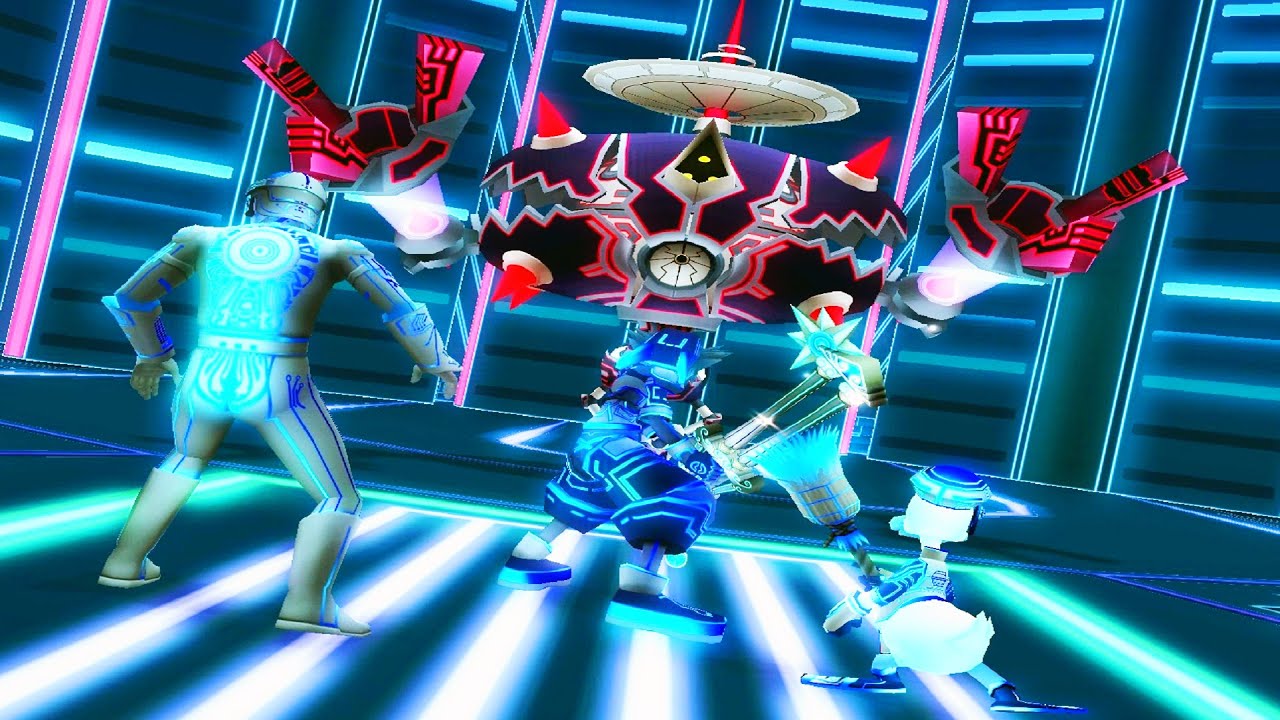 Kingdom Hearts 2: Hostile Program Boss Fight (PS3 1080p)