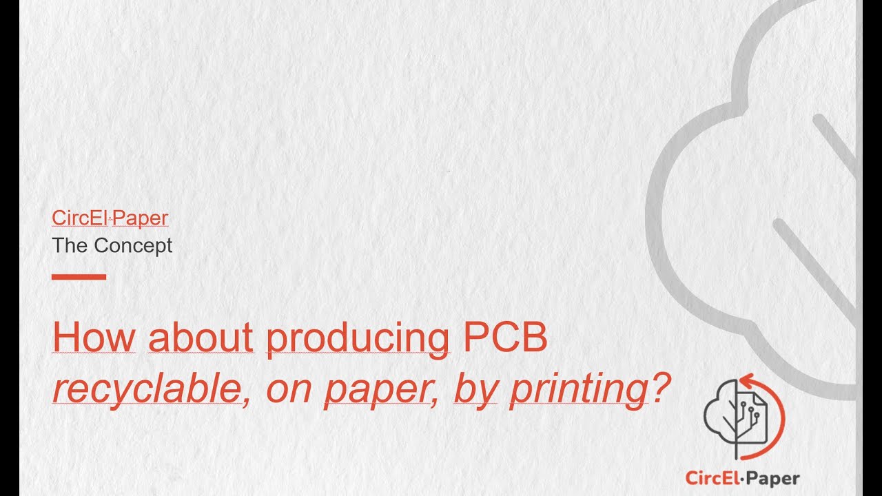 The CircEl-Paper Project 2024 - a smart way to make electronic waste recyclable