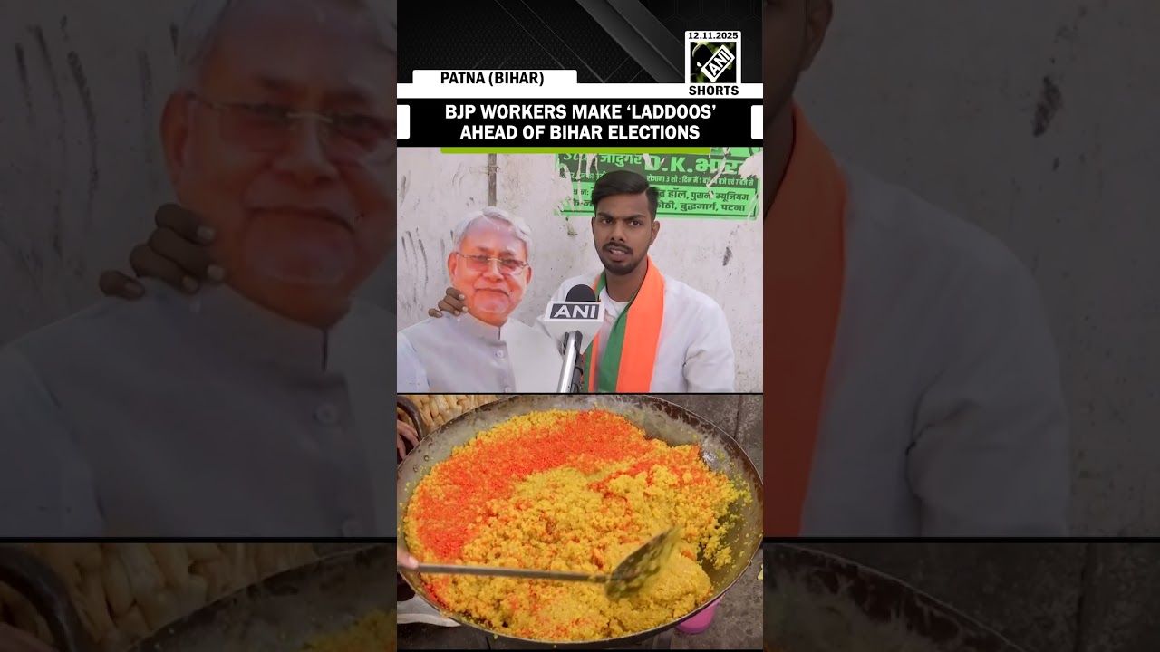 BJP workers in Patna begin sweet preparations ahead of Bihar election results