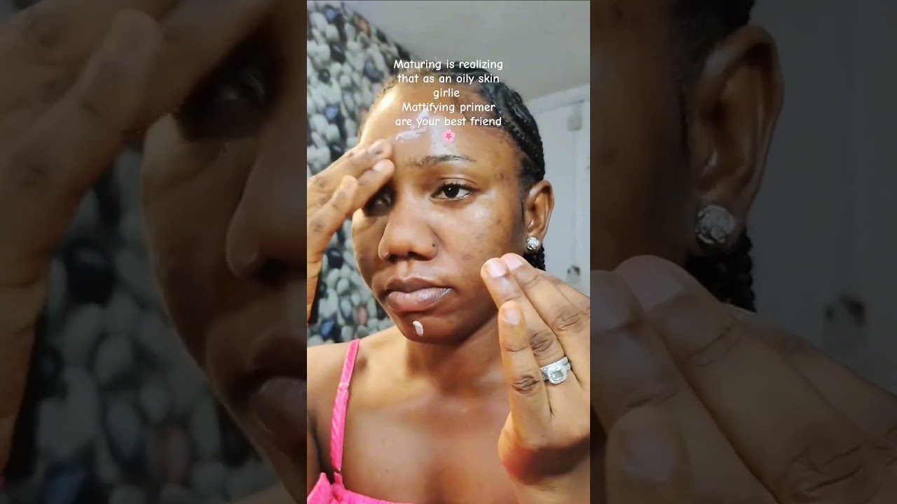 Best drugstore mattifying primer for my oily skin girlies #shorts #makeuphacks #makeuptutorial