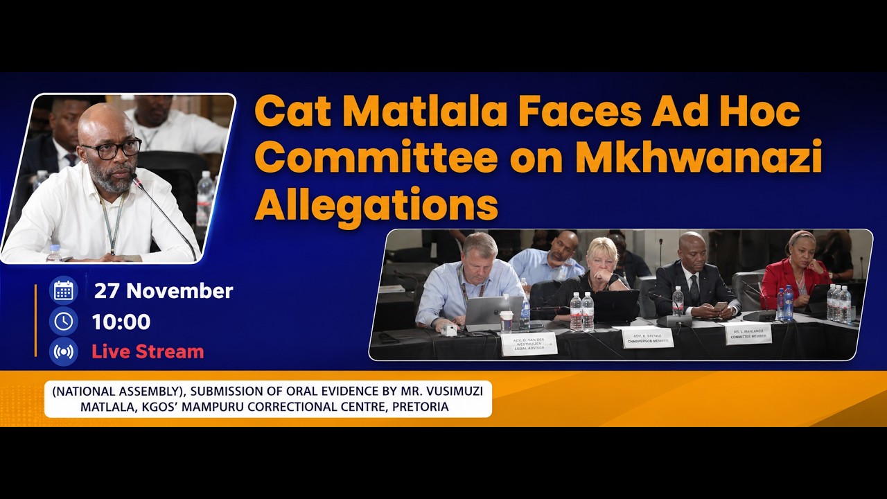 Cat Matlala  Faces Ad Hoc Committee on Mkhwanazi Allegations