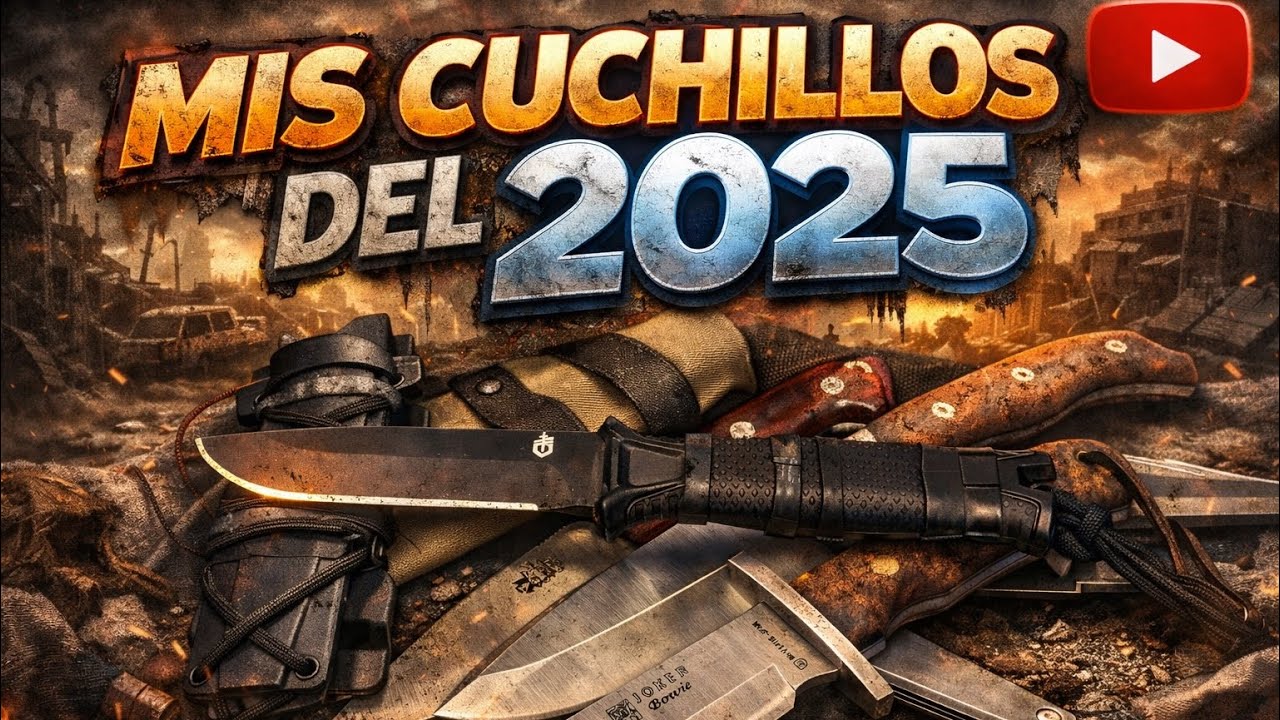  Mis cuchillos de supervivencia 2025😱🔥🔥🔪#bushcraft #survival #supervivencia #prepper #edc #military 