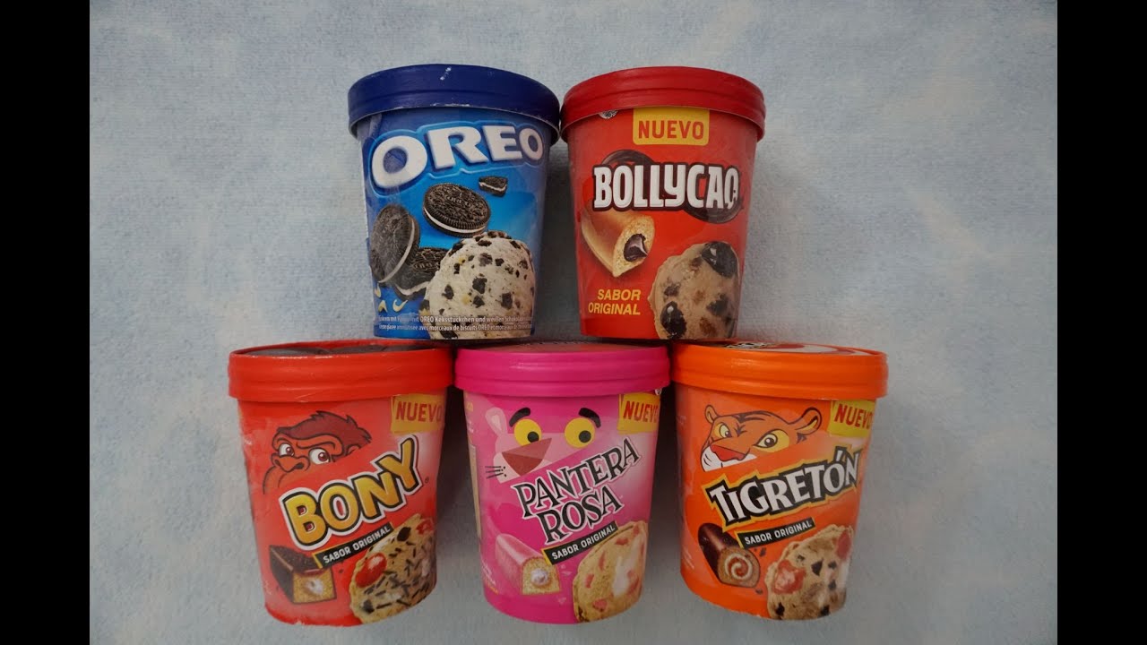 PROBANDO HELADOS PANTERA ROSA, BONY, TIGRETON, BOLLYCAO Y OREO
