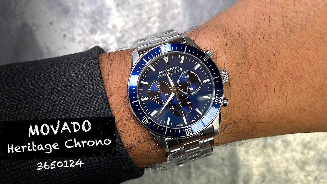Movado Heritage Series Calendoplan Chronograph, 42 mm stainless steel case 3650124