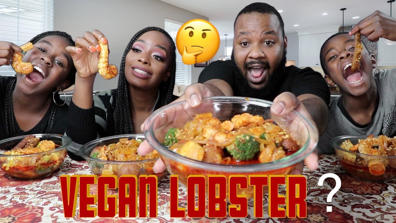 VEGAN LOBSTER , SCALLOP  & JUMBO SHRIMP REVIEW | MUKBANG | OMG!!!!