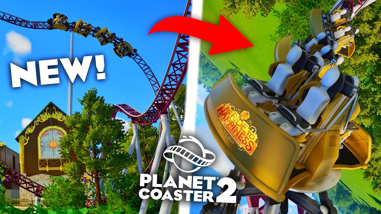NEW Planet Coaster 2 Spinning Coaster - RECREATING Ride to Happiness!