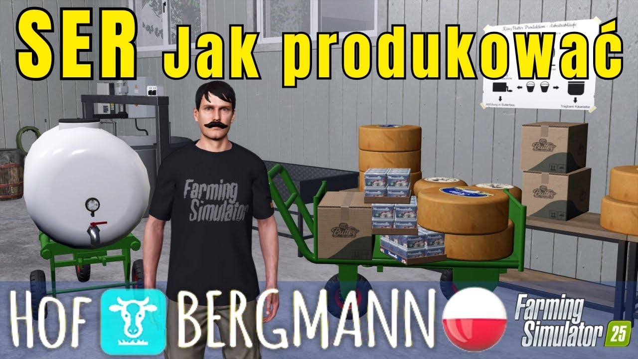 Jak wytwarzać sery . Hof Bergmann FS25 - Poradnik