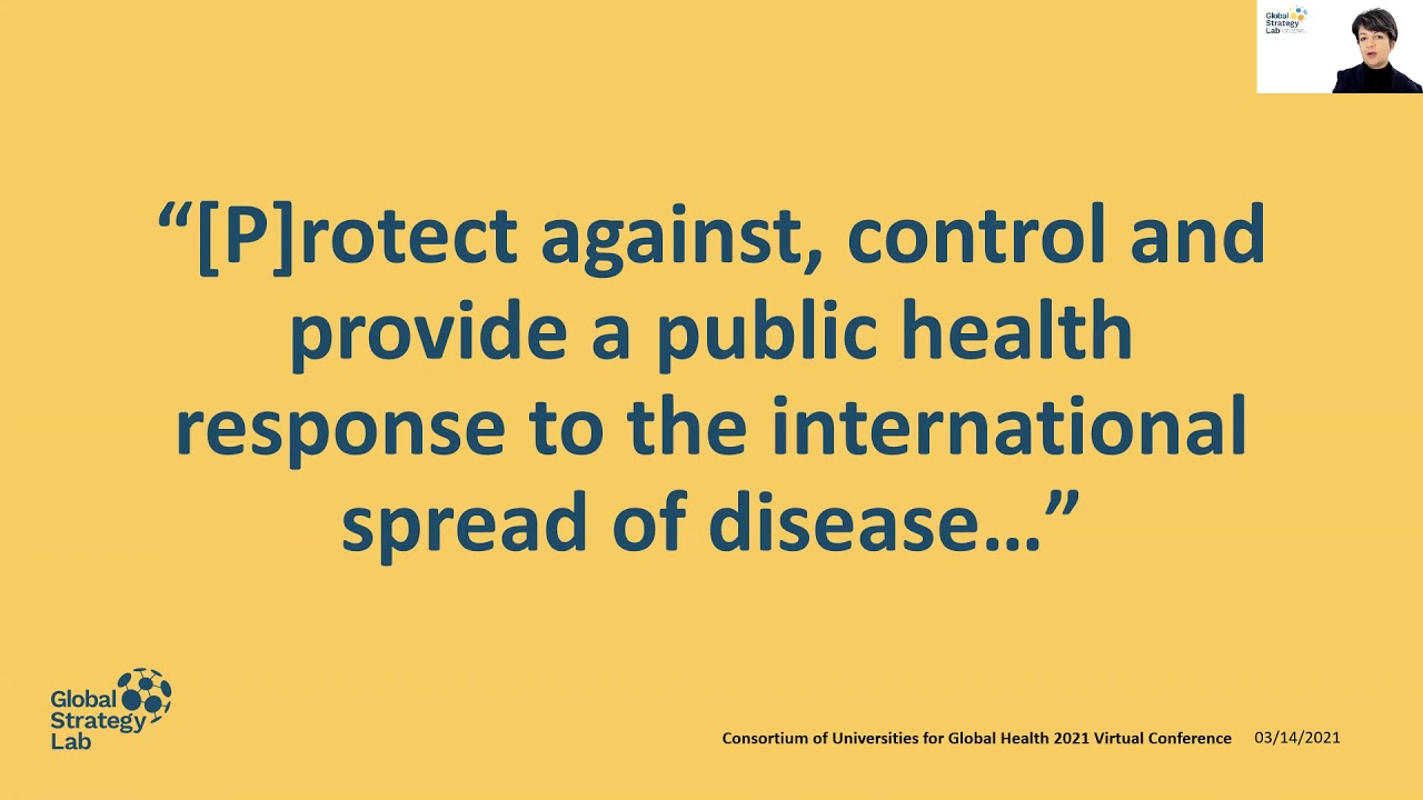 Roojin Habibi | Global Health Law, Part II | International Health Regulations | CUGH Conference 2021