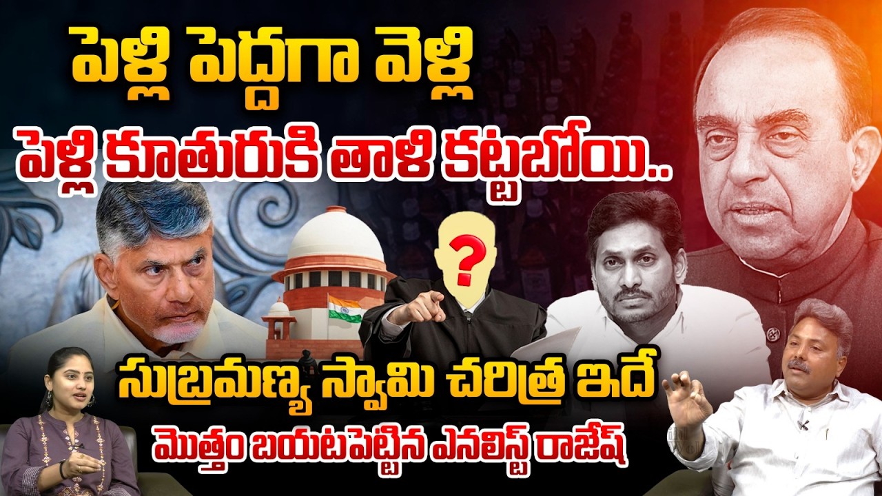 Analyst Rajesh Appasani About BJP Subramanian Swamy : సుబ్రమణ్య స్వామి చరిత్ర ఇదే | YS Jagan