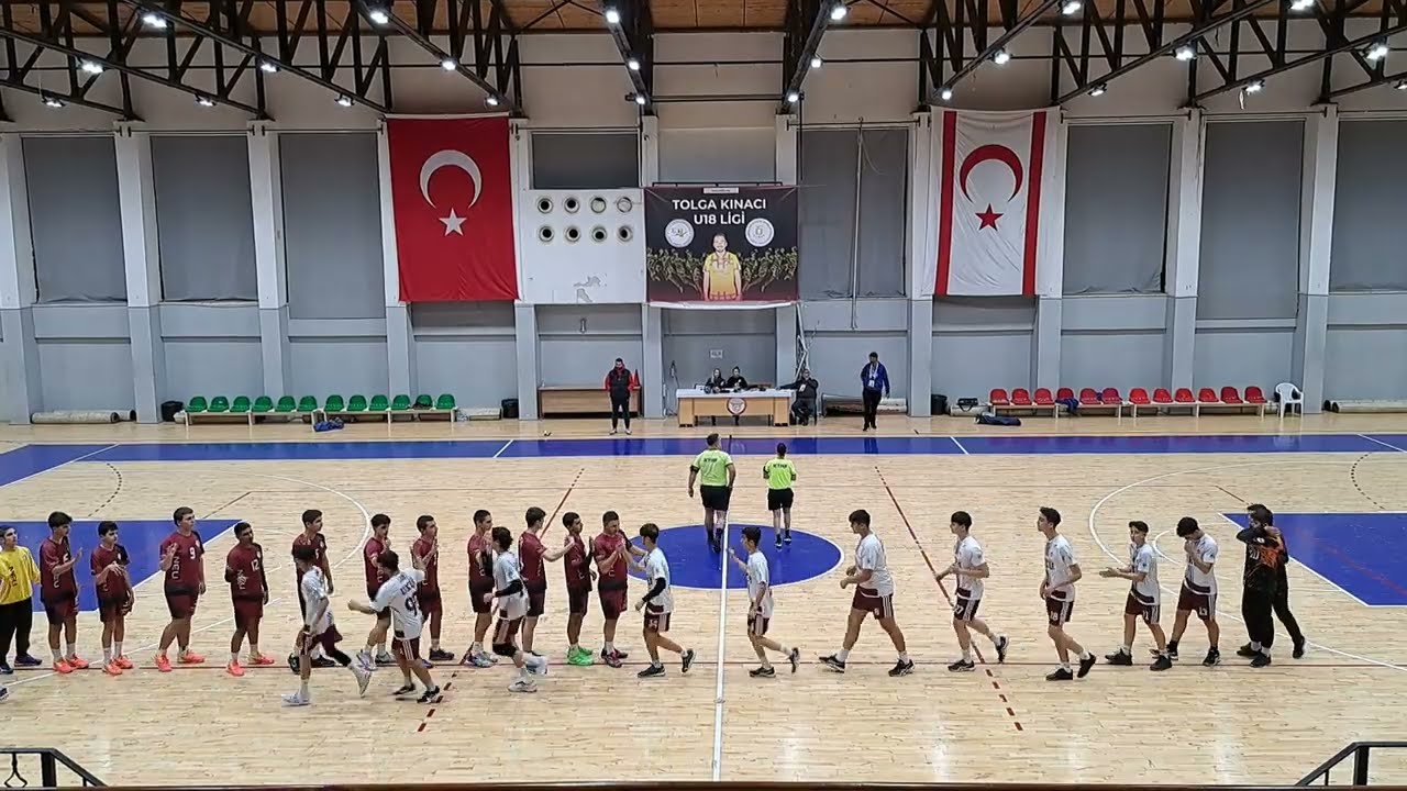 2023-2024 Tolga Kınacı U-18 Ligi Hentbol Erkek 2. Maçı Kıbrıs  UKÜ-YDÜ