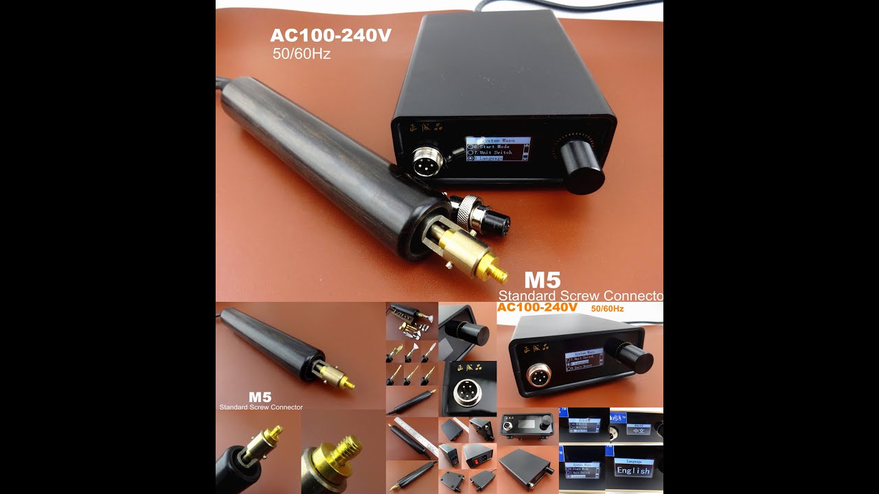 100V - 240V Leathercraft Electric Creasing & Edging Machine Iron Handle&nbsp;Creaser&nbsp;EdgerTool&nbsp;Set