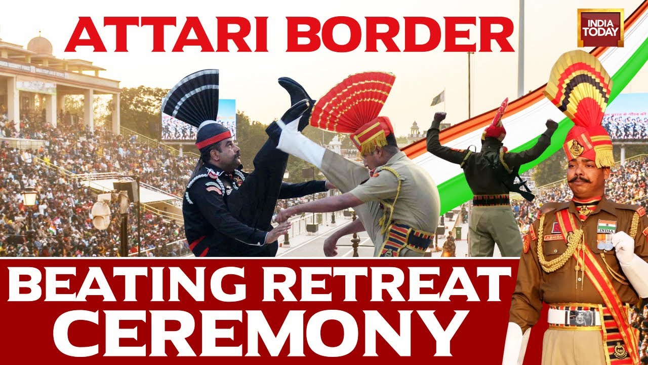 Beating Retreat Ceremony LIVE: Attari Wagah Border Beating Retreat LIVE Ceremony | Republic Day 2024