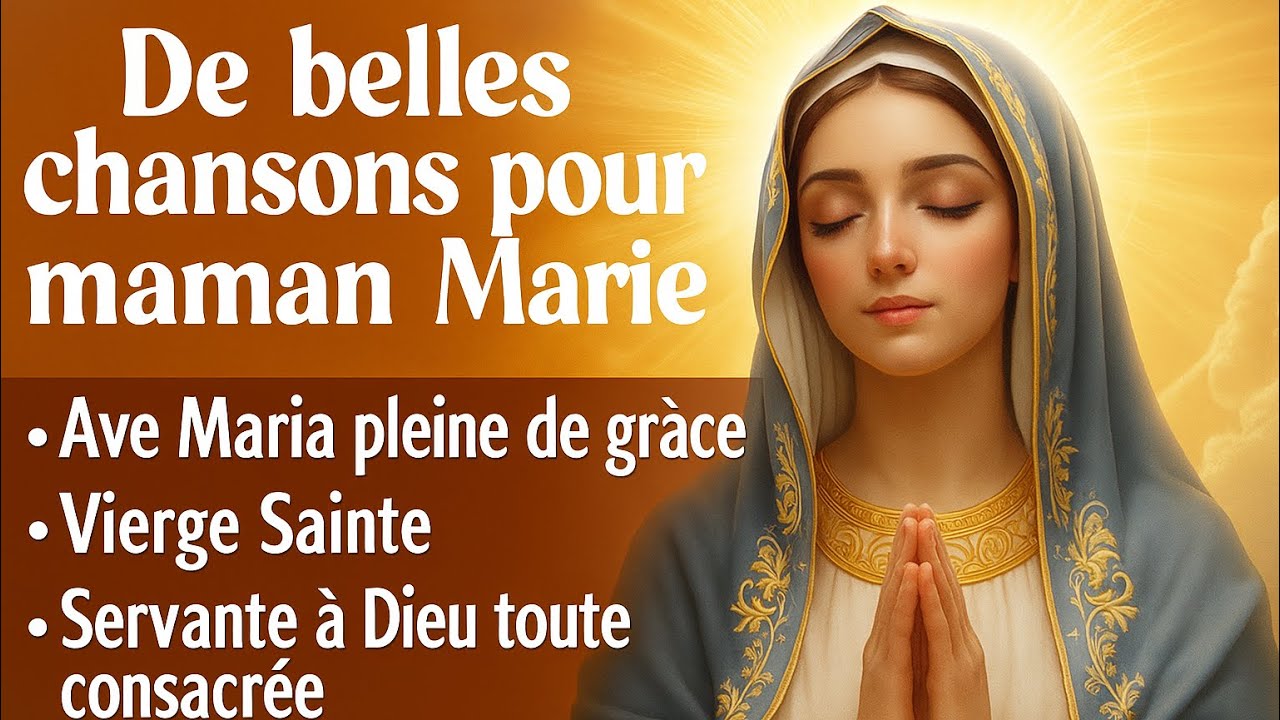 🎶✝️💙 De belles chansons pour Maman Marie — Ave Maria, Vierge Sainte & plus !🙇🏻‍♂️✨🎵🤍