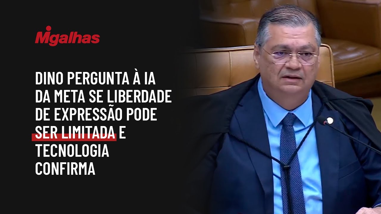 Dino pergunta à IA da Meta se liberdade de expressão pode ser limitada e tecnologia confirma