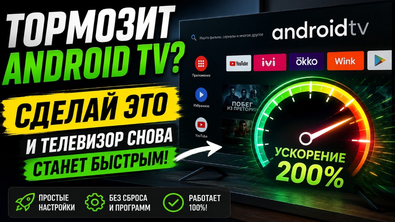 Тормозит Android TV? Сделай ЭТО и телевизор снова станет быстрым!
