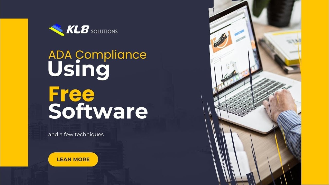 How to make a website ADA compliance using Free Software