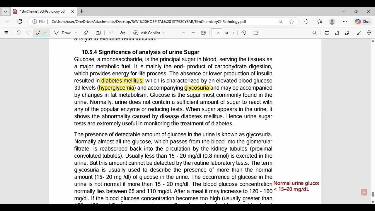 Chapter 11 (Part-2) | Urine Sugar, Albumin & Chloride | Punjab Medical Faculty
