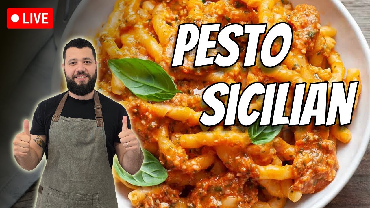 🔴 Produse Import Sicilia - Busiate Alla Trapanese | Live Cooking