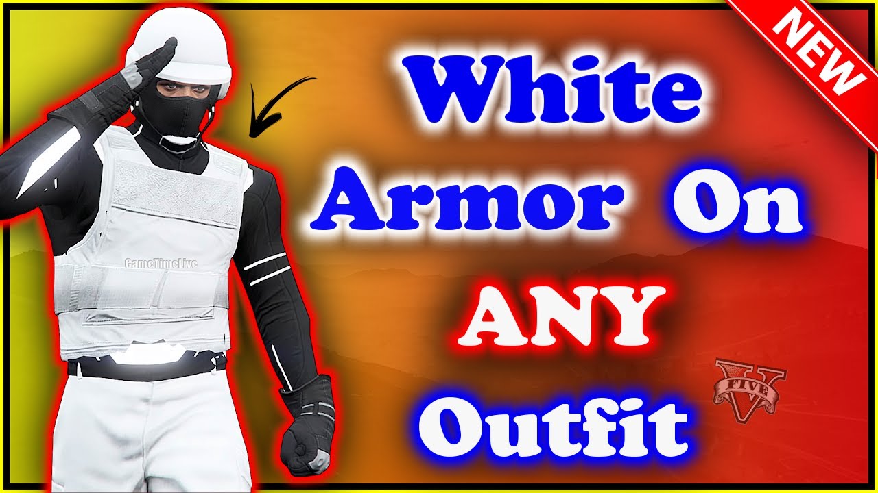 GTA5 I *NEW* WHITE Body Armor On ANY Outfit! I HOW TO MERGE I Patch 1.58!