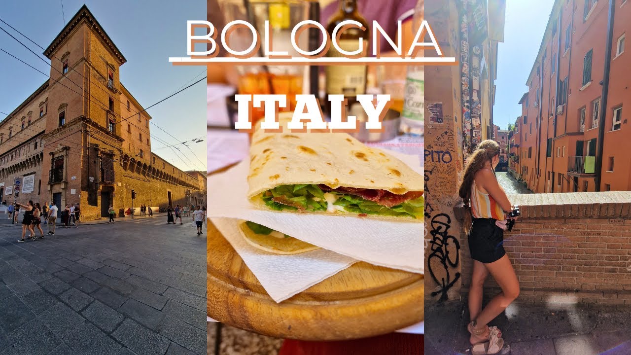 BOLOGNA ITALY 🇮🇹 | 4K Walking Tour with Saturday Market - Tour of Bologna