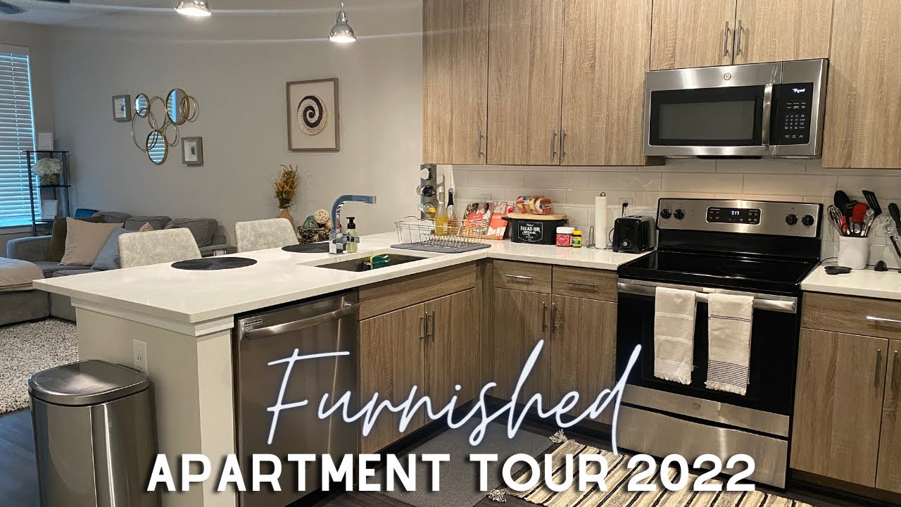 Fully Furnished Apartment Tour 2022 | Luxury Apartment Charlotte NC