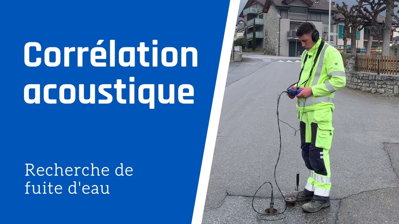 Recherche fuite eau par corrélation acoustique