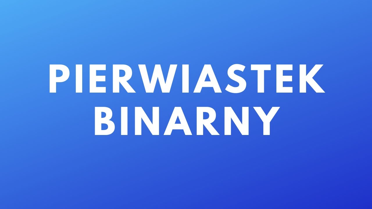 Pierwiastek w systemie binarnym