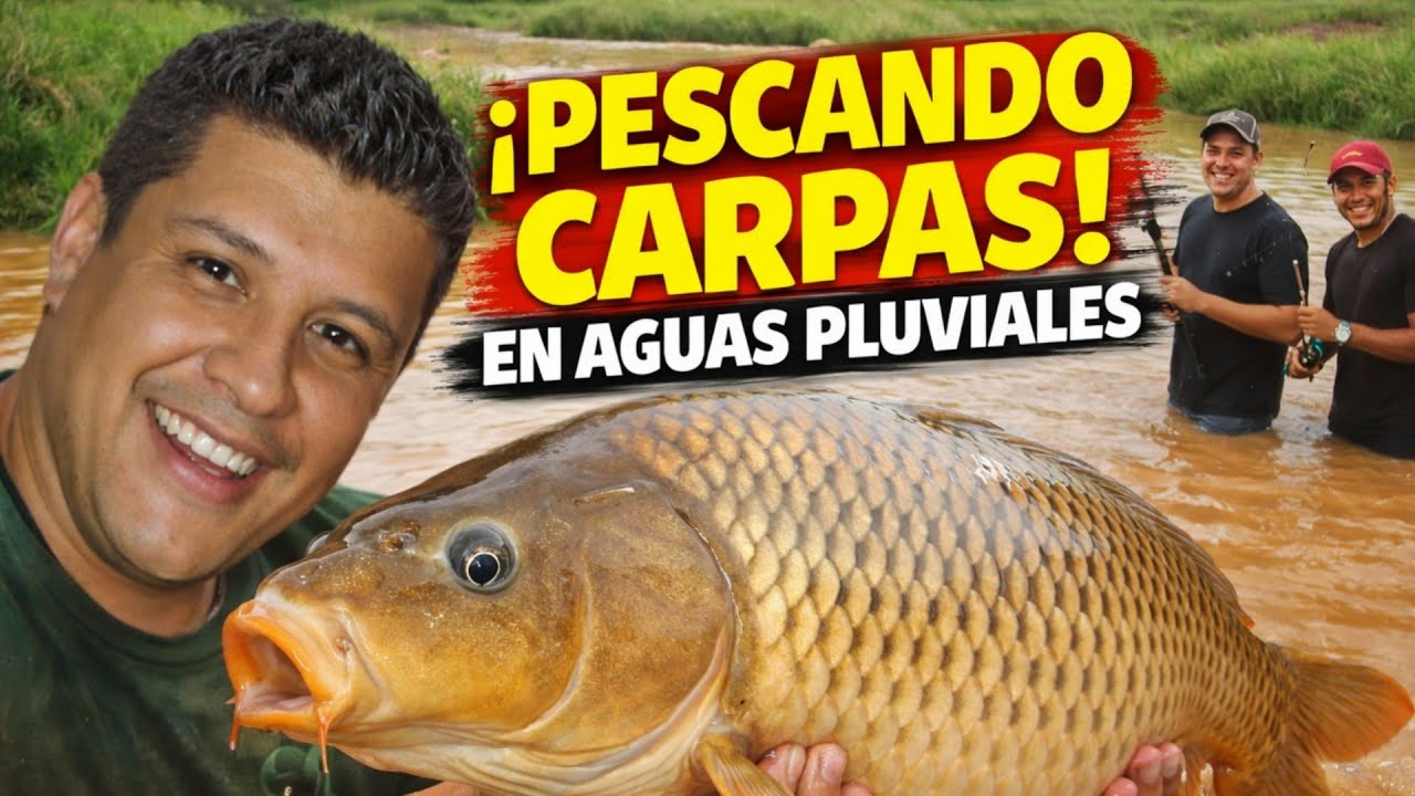 Pesca en las CAJAS de aguas pluviales salieron puras carpas...