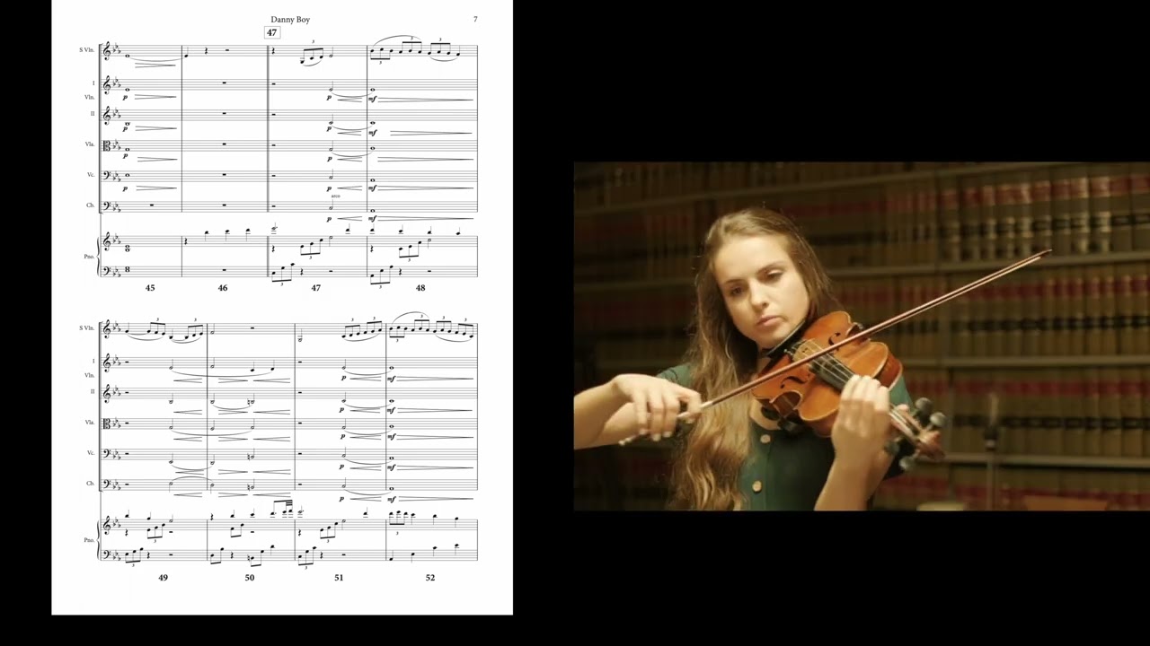 Danny Boy - Violin, Piano, and String Orchestra (Scorecast)