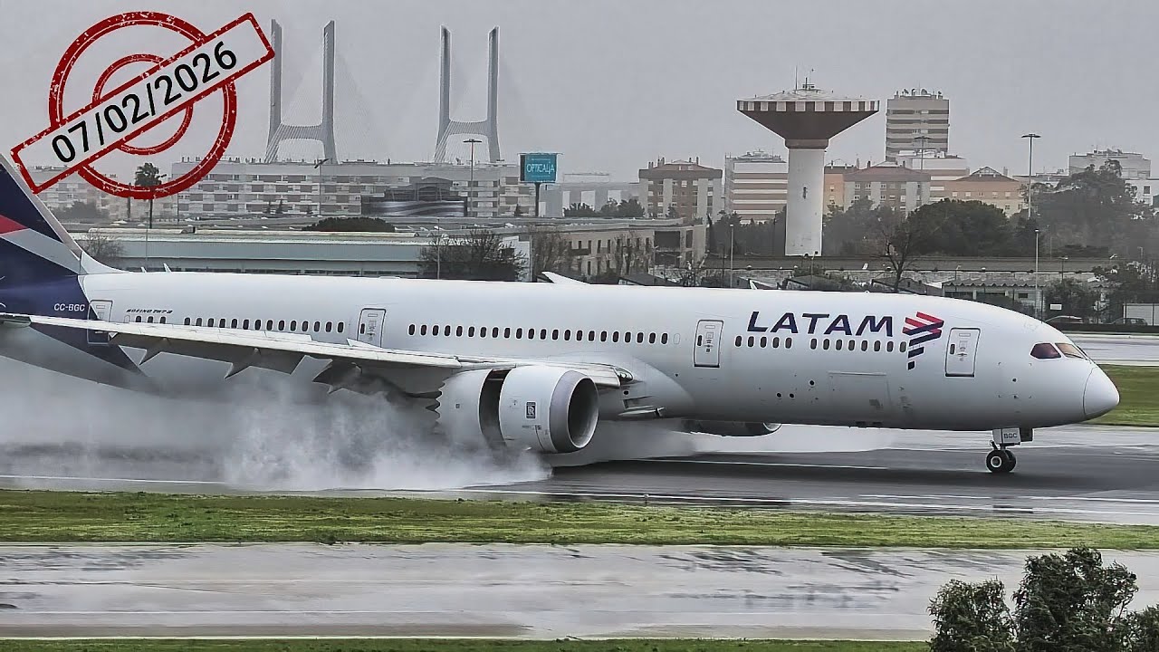 🔴 Lisbon Airport LIVE 🚨(STRONG Wind)🚨