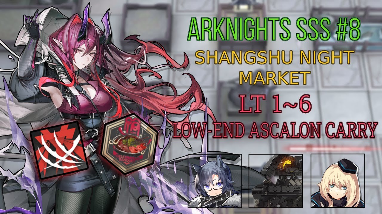 Shangshu Night Market LOW-END W/ AFK Skills Only Guide | Arknights SSS#8