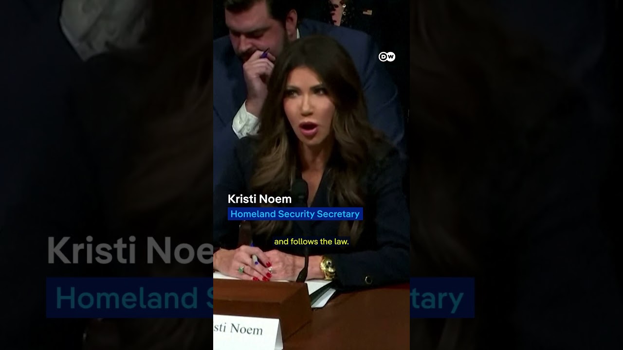 US Homeland Security Secretary Kristi Noem faces US military veteran | DW News