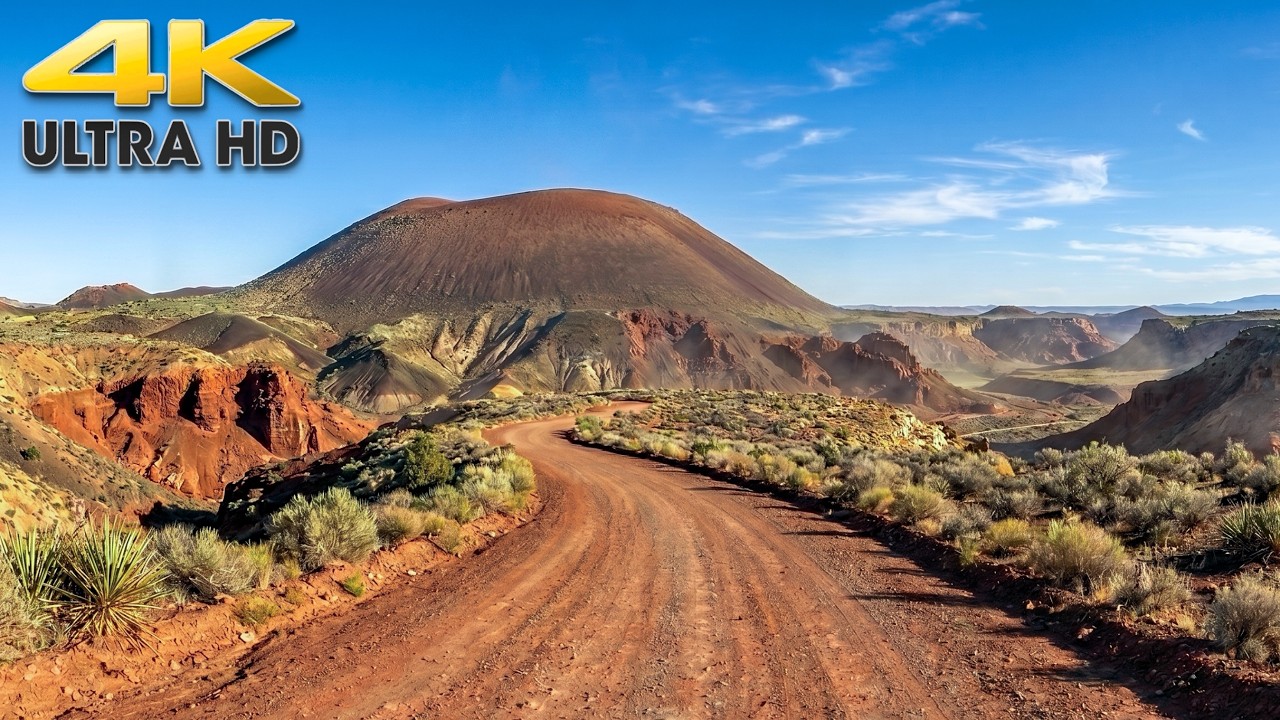 Exploring Utah's Volcano Country - Scenic Drive and Aerial Views 4K
