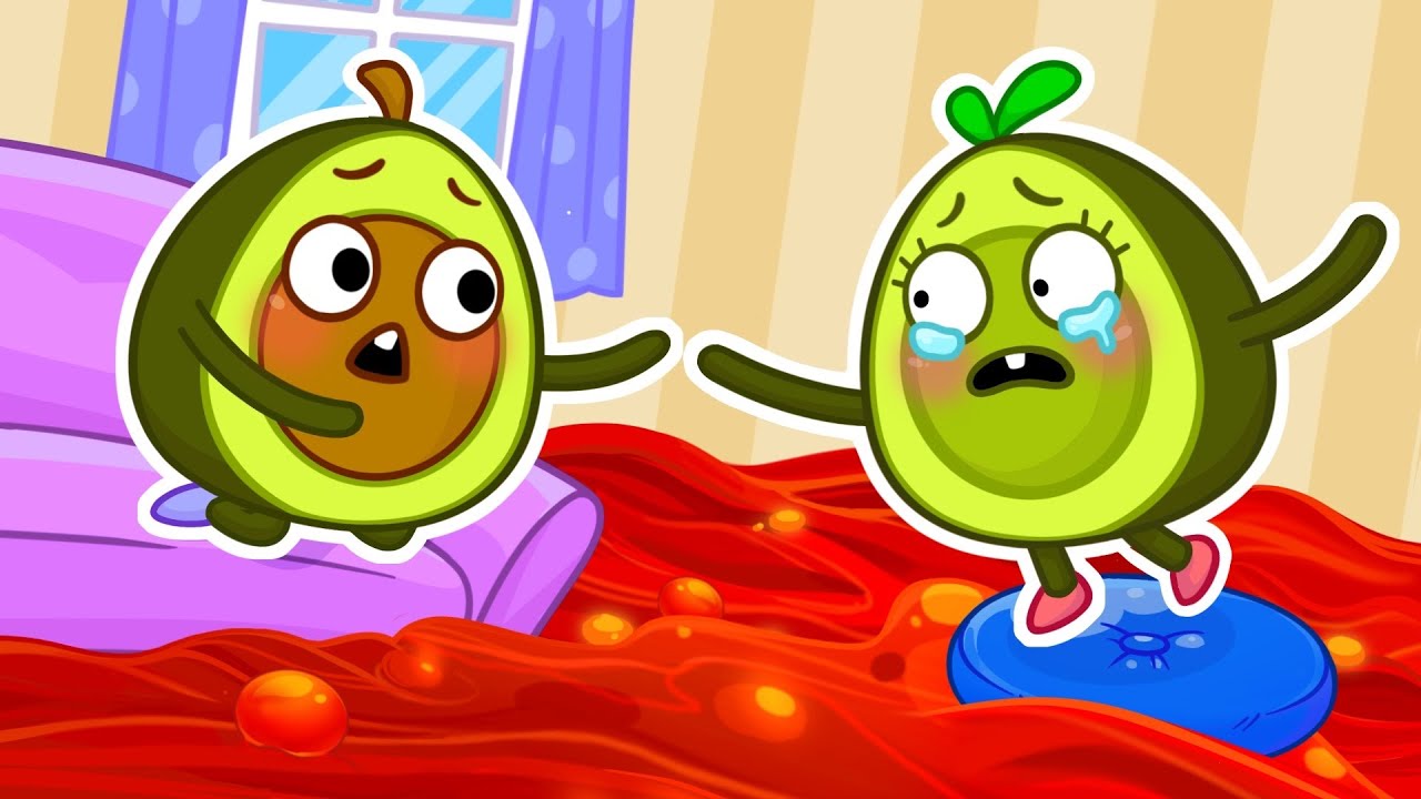 🤩 Reto: El suelo es lava🌋 Beb&eacute; aguacate pretende jugar 🥑✨|| Historias divertidas por Pit y Penny