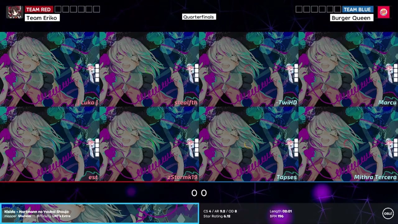 5 Digit Touhou Cup 3 Quarterfinals: Team Eriko vs Burger Queen