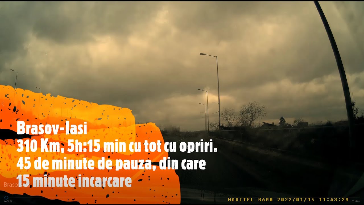#realEVTraffic : Konița pe traseul Brașov - Bacău - Iași. 15.ian.2022
