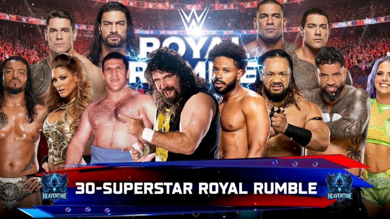 Королевская битва WWE 2K25, смешанный гендерный матч, 30 мужчин, 2025 #wwe2k25