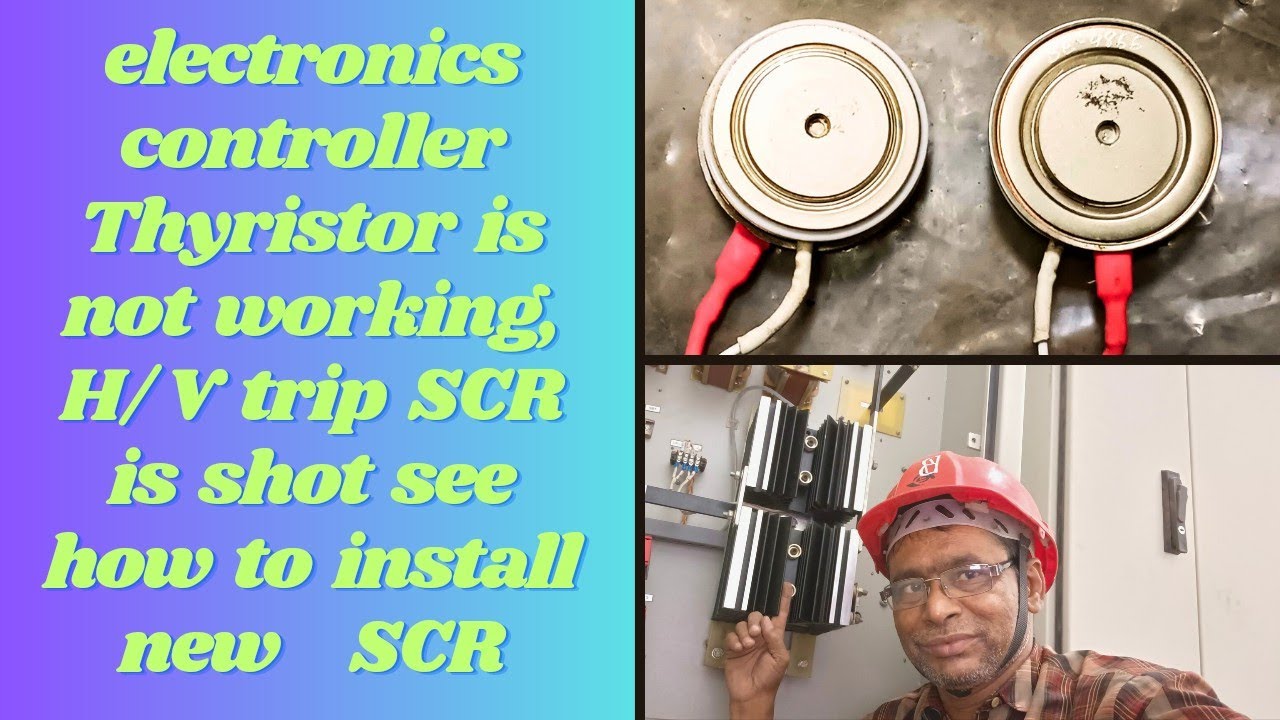ESP ELECTRONICS CONTROLLER THYRISTOR IS NOT WORKING H/V TRIP SCR IS SHORT SEE HOW TO INSTALL NEW SCR