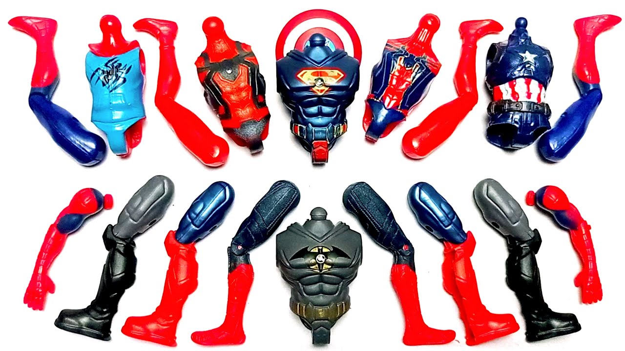 MARVEL SUPERHERO TOYS SUPERMAN BATMAN CAPTAIN AMERICA SPIDER-MAN 3 AVENGERS ASSEMBLE TOYS