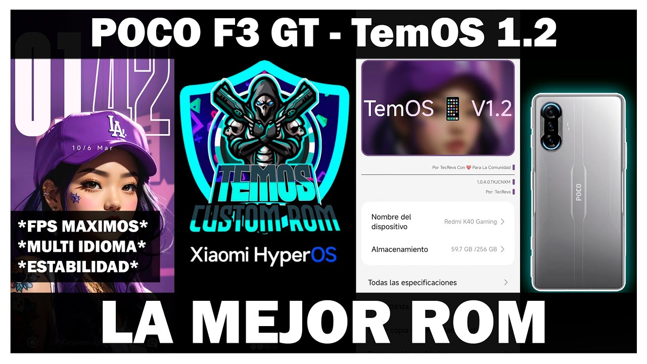 Redmi K40 Gaming - TemOS 1.2 ! LA ROM DEFINITIVA , ESTABLE, GAMER Y CUSTOMIZABLE ! FPS MAX !
