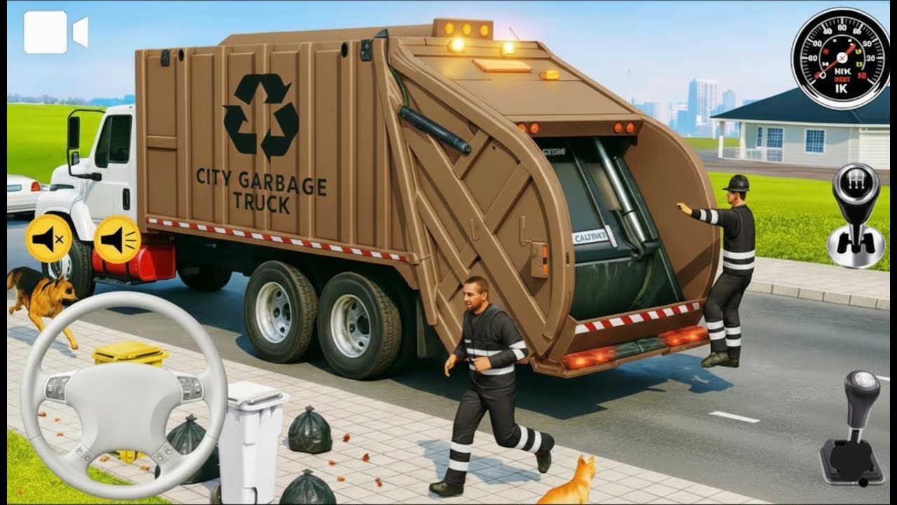 City Garbage Truck driving Simulator 3D Game 🚛 | Extreme Trash Collection Gameplay Android 2026