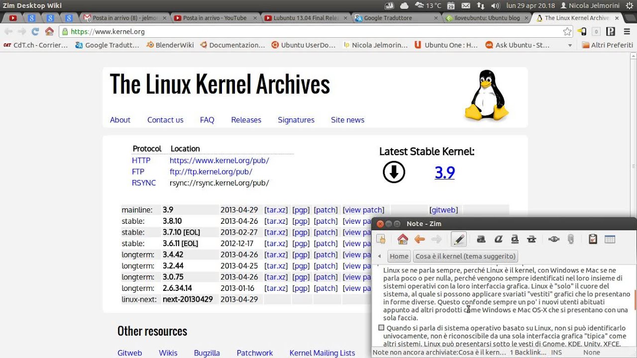 Cosa è il kernel (tema suggerito)
