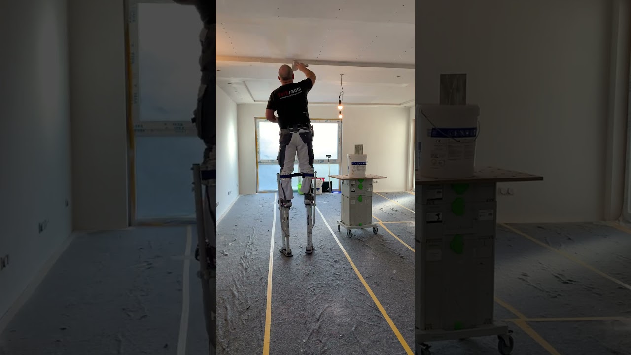 Küche #Renovieren Teil 2: #Trockenbaudecke mit  #KnaufFill&Finish spachteln